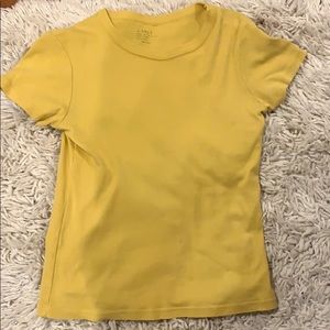 brandy melville yellow t-shirt